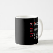 Mug Nice Naughty I Swear I Tried, Chirstmas Funny Chec (Devant droit)