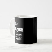 Mug Nice Naughty I Swear I Tried Christmas Funny (Devant gauche)