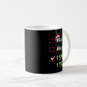 Mug Nice Naughty I Swear I Tried, Christmas Funny Chec (Devant droit)