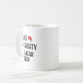 Mug Nice Naughty I Swear I Tried Christmas List Funny (Devant gauche)