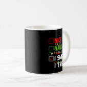 Mug Nice Naughty I Swear I Tried Family Xmas Funny Chr (Devant droit)