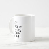 Mug Nice Naughty I Swear I Tried Funny Christmas List (Devant gauche)