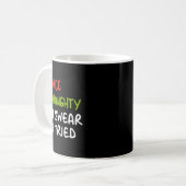 Mug Nice Naughty I Swear I Tried Funny Christmas Pajam (Devant gauche)
