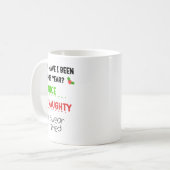 Mug Nice Naughty I Swear I Tried List Funny Christmas (Devant gauche)
