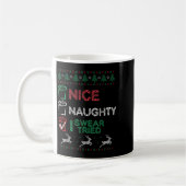 Mug Nice Naughty I Swear I Tried List Xmas Lover Chris (Gauche)