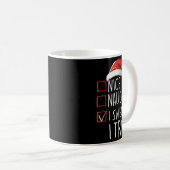 Mug Nice Naughty I Swear I Tried Xmas Santa Claus Chri (Devant droit)
