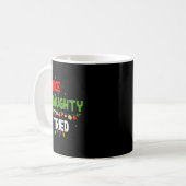 Mug Nice Naughty I Tried Family Xmas Pajama Funny Chri (Devant gauche)