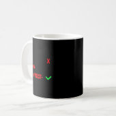 Mug Nice Naughty I Tried Funny Christmas Matching  (Devant gauche)