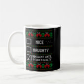 Mug Nice Naughty Innocent Until Proven Guilty Christma (Gauche)