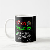 Mug Nice Naughty Innocent Until Proven Guilty Christma (Gauche)