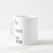 Mug Nice Naughty Je Peux Expliquer La Sélection Drôle (Devant gauche)