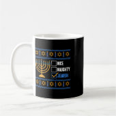Mug Nice Naughty Jewish Ugly Hanoukka - Hanoukka (Gauche)