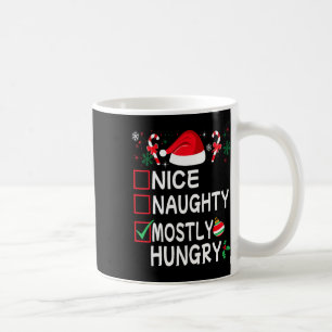Mug Nice Naughty La plupart faim drôle Liste de Noël P