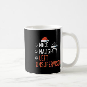 Mug Nice Naughty Laissé Non Supervisé Père Noël Liste 