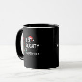 Mug Nice Naughty Left Unsupervised Christmas List (Devant gauche)