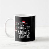 Mug Nice Naughty Maman's Favorite Christmas List (Gauche)