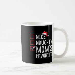 Mug Nice Naughty Maman's Favorite Christmas List