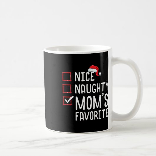 Mug Nice Naughty Maman's Favorite Christmas List (Droite)