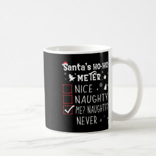 Mug Nice Naughty Me Naughty Never Christmas Liste 1