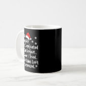 Mug Nice Naughty Multi Checklist Funny Christmas List (Devant gauche)