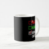 Mug Nice Naughty Père Noël Je Peux Expliquer Noël List (Devant droit)