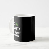 Mug Nice Naughty Une Tentative A Été Faite Drôle Noël (Devant gauche)