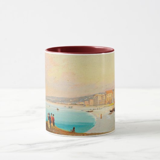 Mug Nice, Vue sur la plage du Quai du Midi, (Centre)
