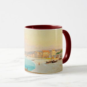 Mug Nice, Vue sur la plage du Quai du Midi,