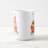 Mug Niché dans l'amour de mignons oiseaux Romance Cart (Centre)