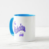 Mug Nicholas Nom Avec Camions De Feu, (Devant gauche)