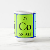 Mug Nicola nom de table périodique muette (Centre)