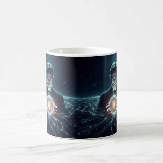 Mug Nicola Tesla Caneca de Café (Centre)