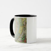 Mug Nicolas Copernic (1473-1543), détail d'une carte (Devant gauche)