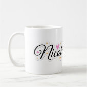 Mug Nicole nom mignon design (Gauche)