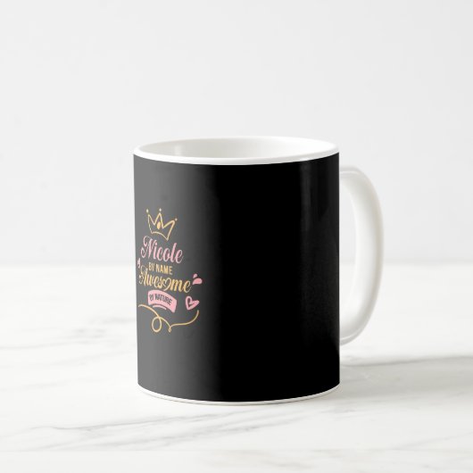 Mug Nicole Par Nom Awesome Par Nature (Devant droit)