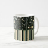 Mug Nicolette Dark Daisy Floral Strié (Devant droit)