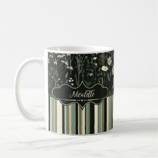 Mug Nicolette Dark Daisy Floral Strié