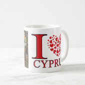 Mug Nicosie, Visite Chypre I Love (Devant droit)