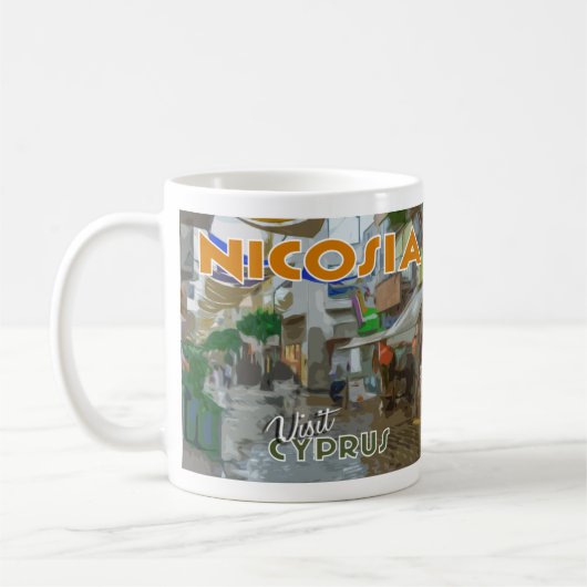 Mug Nicosie, Visite Chypre I Love (Gauche)