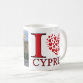 Mug Nicosie, Visite Chypre I Love (Devant droit)