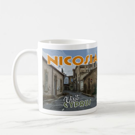 Mug Nicosie, Visite Chypre I Love (Gauche)