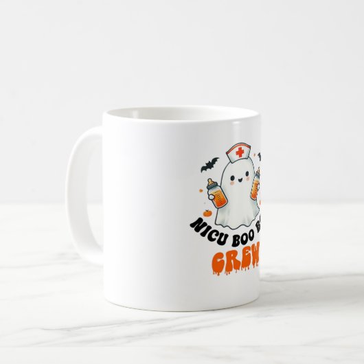 Mug Nicu boo boo équipage halloween, Nicu Boo Crew Fun (Devant gauche)
