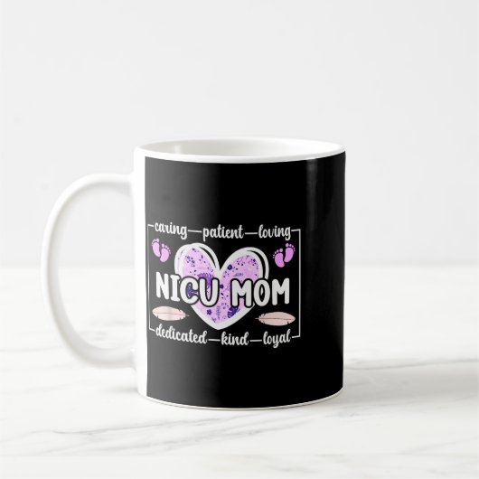 Mug Nicu Mom Of Nicu Warrior Heart Micro Preemie Baby (Gauche)