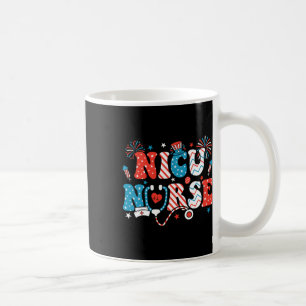 Mug Nicu Nurse 4 juillet Drapeau Américain Patriotique