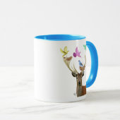 Mug Nids des cerfs et des oiseaux Pastel Shades (Devant droit)