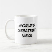 Mug "Nièce la plus géniale du monde" (Gauche)