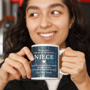 Mug Niece Merci Message sincère Personnalisé