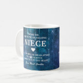 Mug Niece Merci Message sincère Personnalisé (Devant gauche)