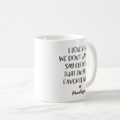 Mug Nièce préférée faite sur commande (Devant droit)