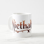 Mug Niethalf avec texte (Devant gauche)